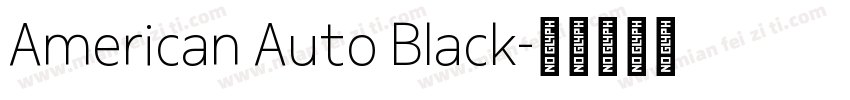 American Auto Black字体转换